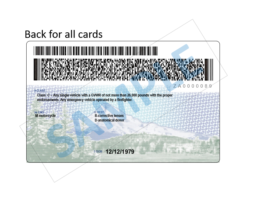 Oregon Department Of Transportation A New Design For Oregon Driver Licenses And Id Cards Oregon Driver Motor Vehicle Services State Of Oregon