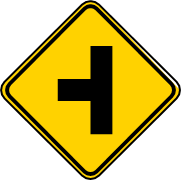 Señal de intersección en T a la derecha