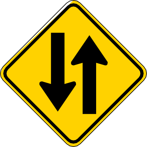 Señal: Dos flechas en direcciones opuestas