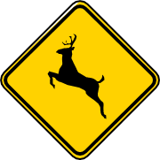 Señal: venado saltando