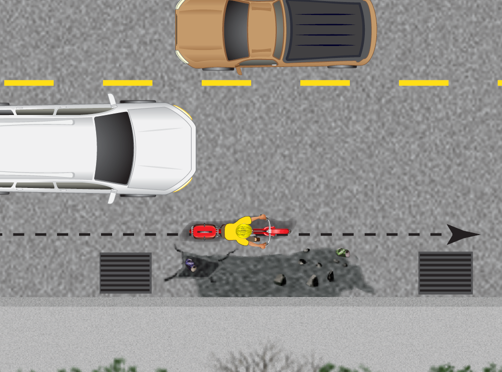 Image - Avoid road hazards diagram.