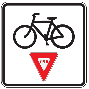 Image - The Bicycle YIELD Sign.