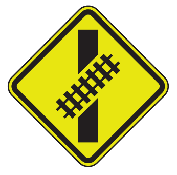 Image - Bicycle Railroad Crossing Sign.