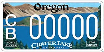 Oregon Department Of Transportation License Plates Oregon