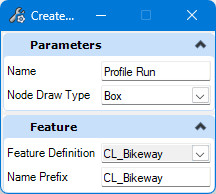 Hydraulic Run From Node Default Settings