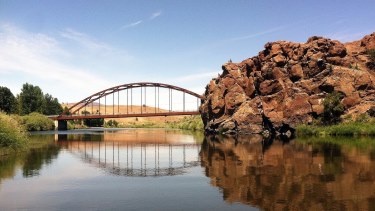 Image of a bridge over a river.