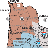 NW ACT map