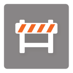 Ramp closures icon