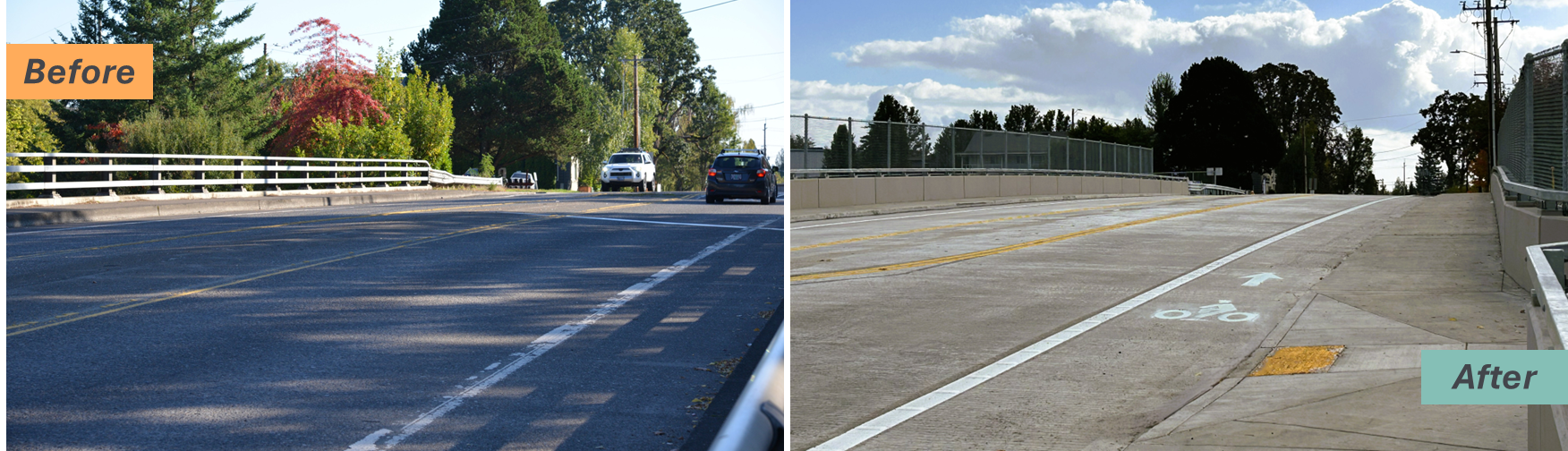 Before and after photos of the Hall overpass in Tigard.png