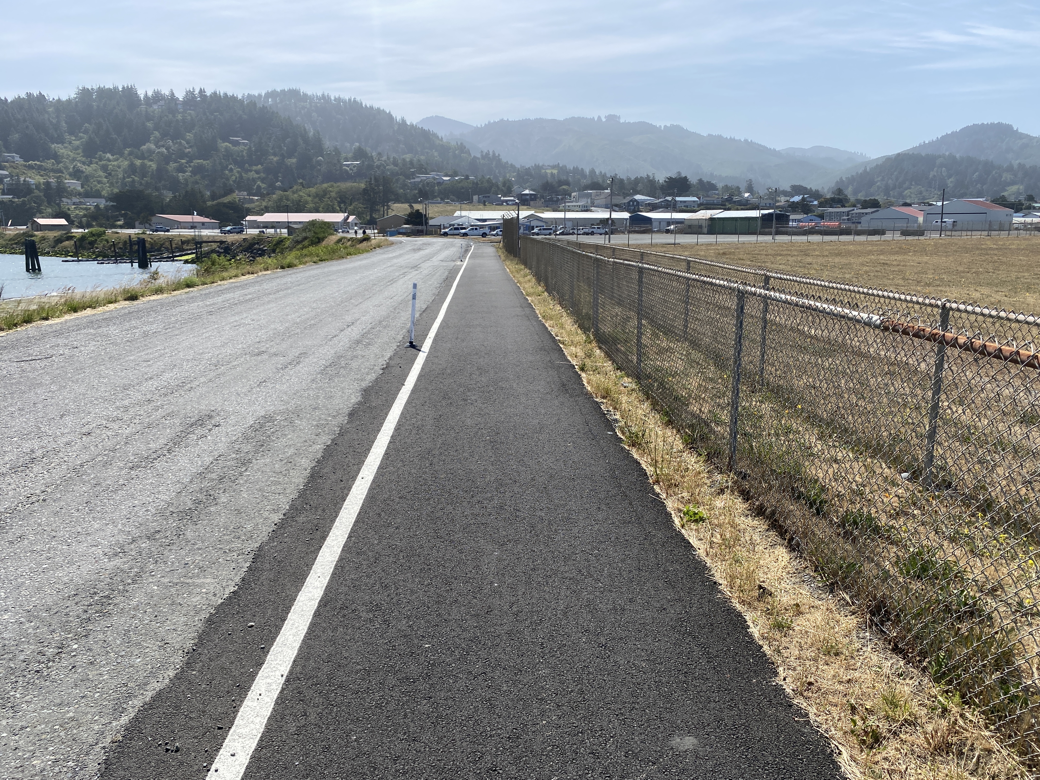 Multiuse path in Gold Beach, Oregon