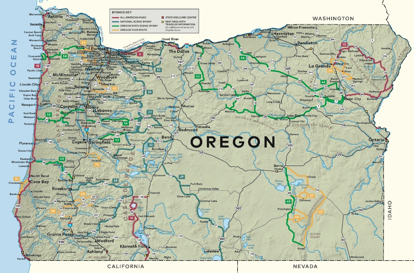 journey through time scenic byway oregon map