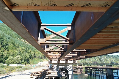Scottsburg Bridge construction