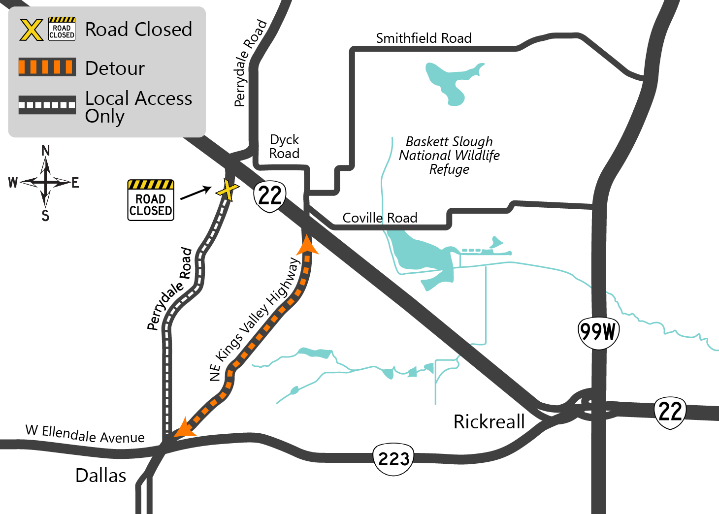 detour map