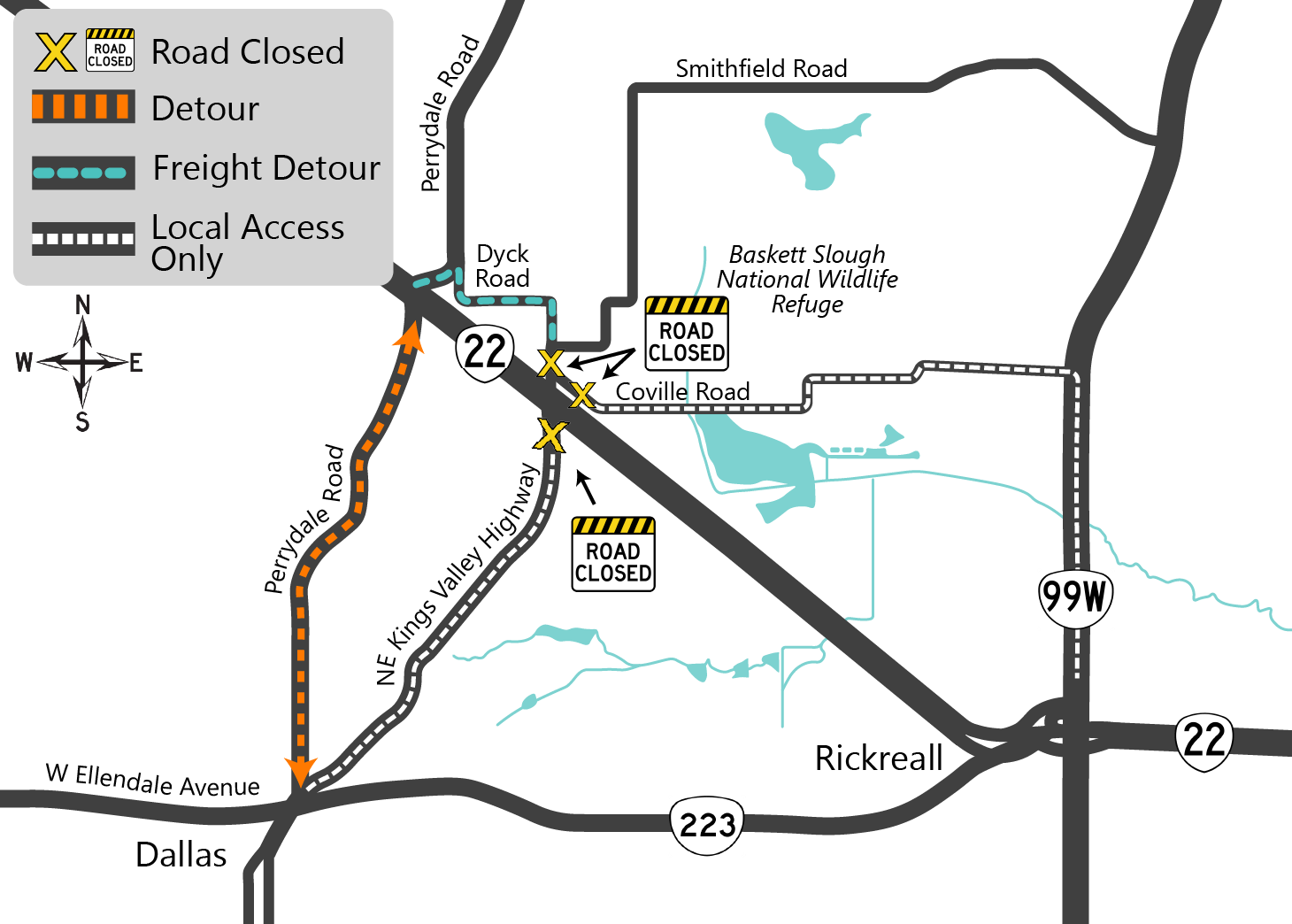 detour map
