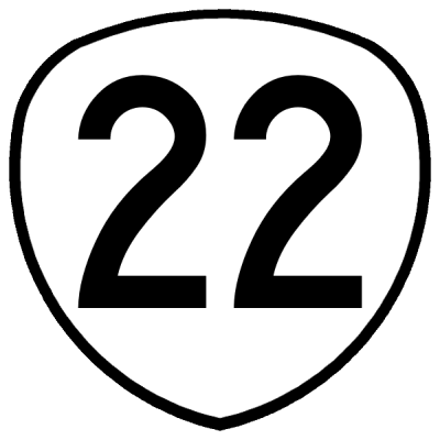 OR 22 highway sign