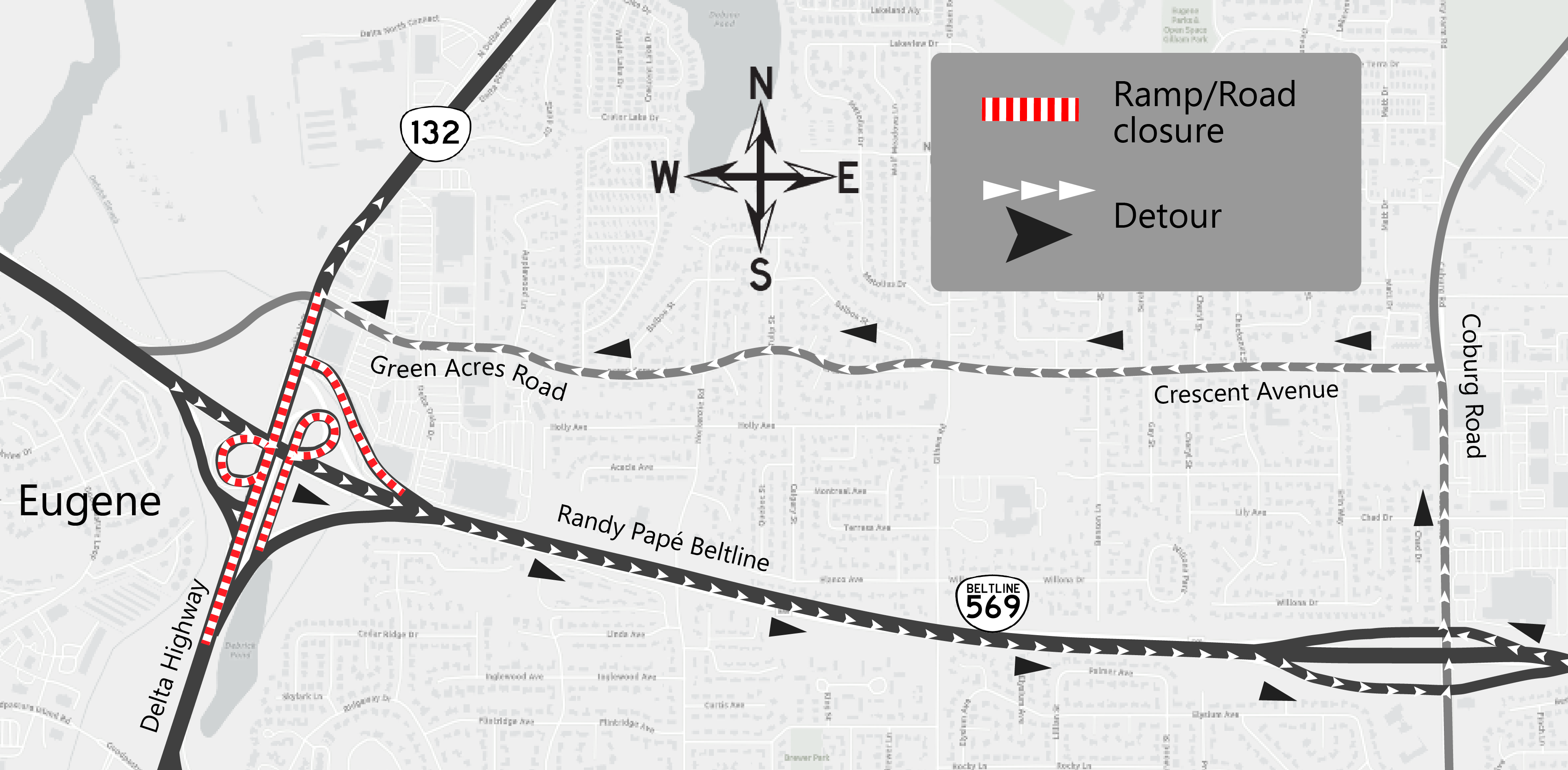 Detour Map