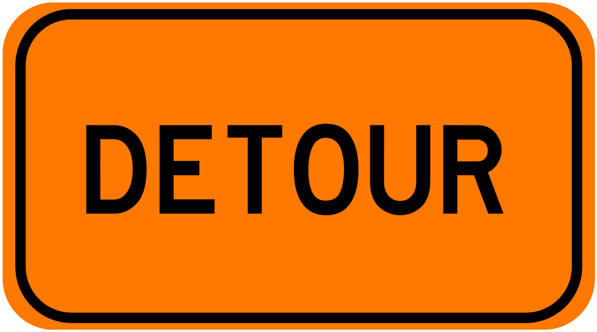 Icon of DETOUR sign