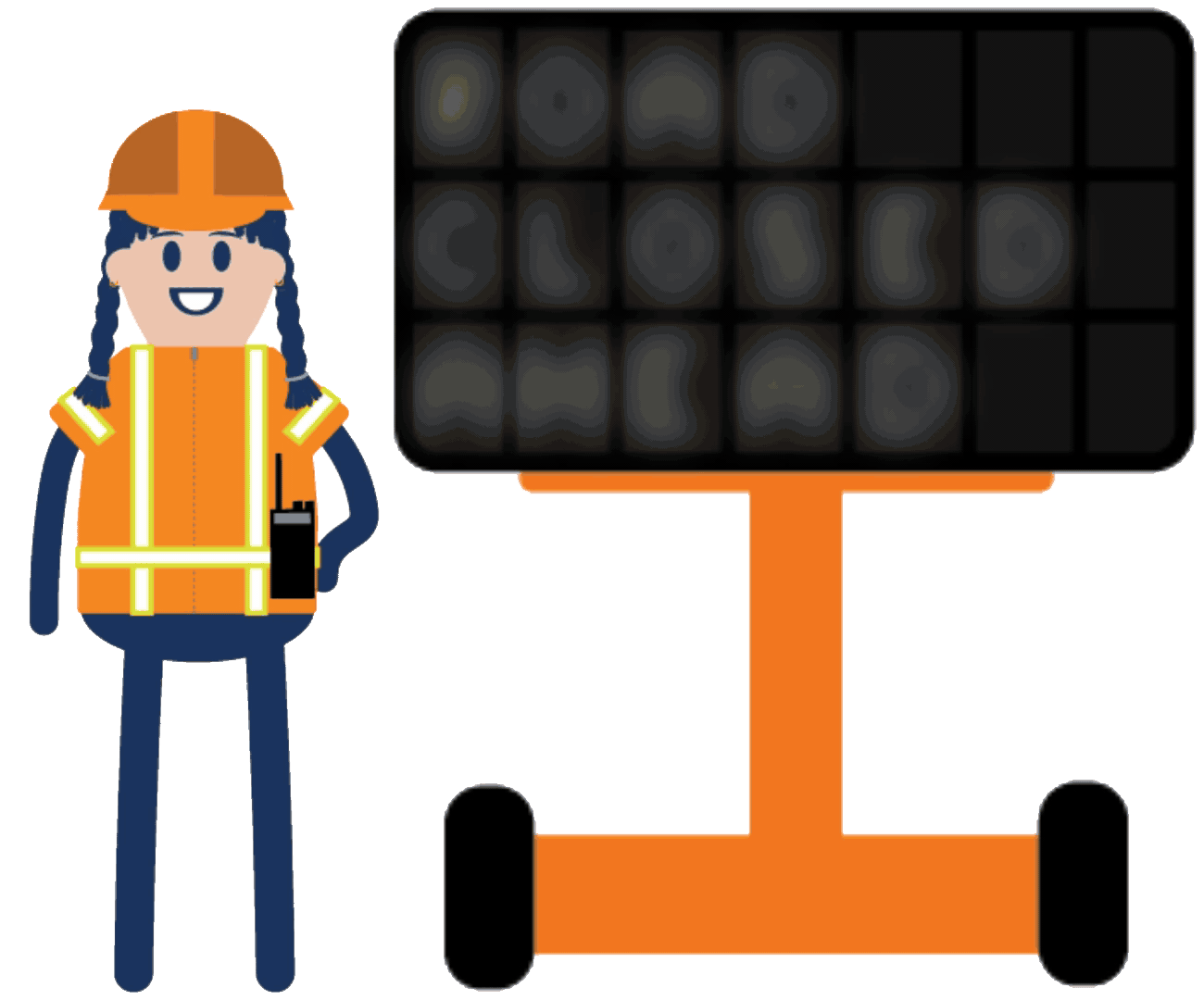 Road Closed message sign