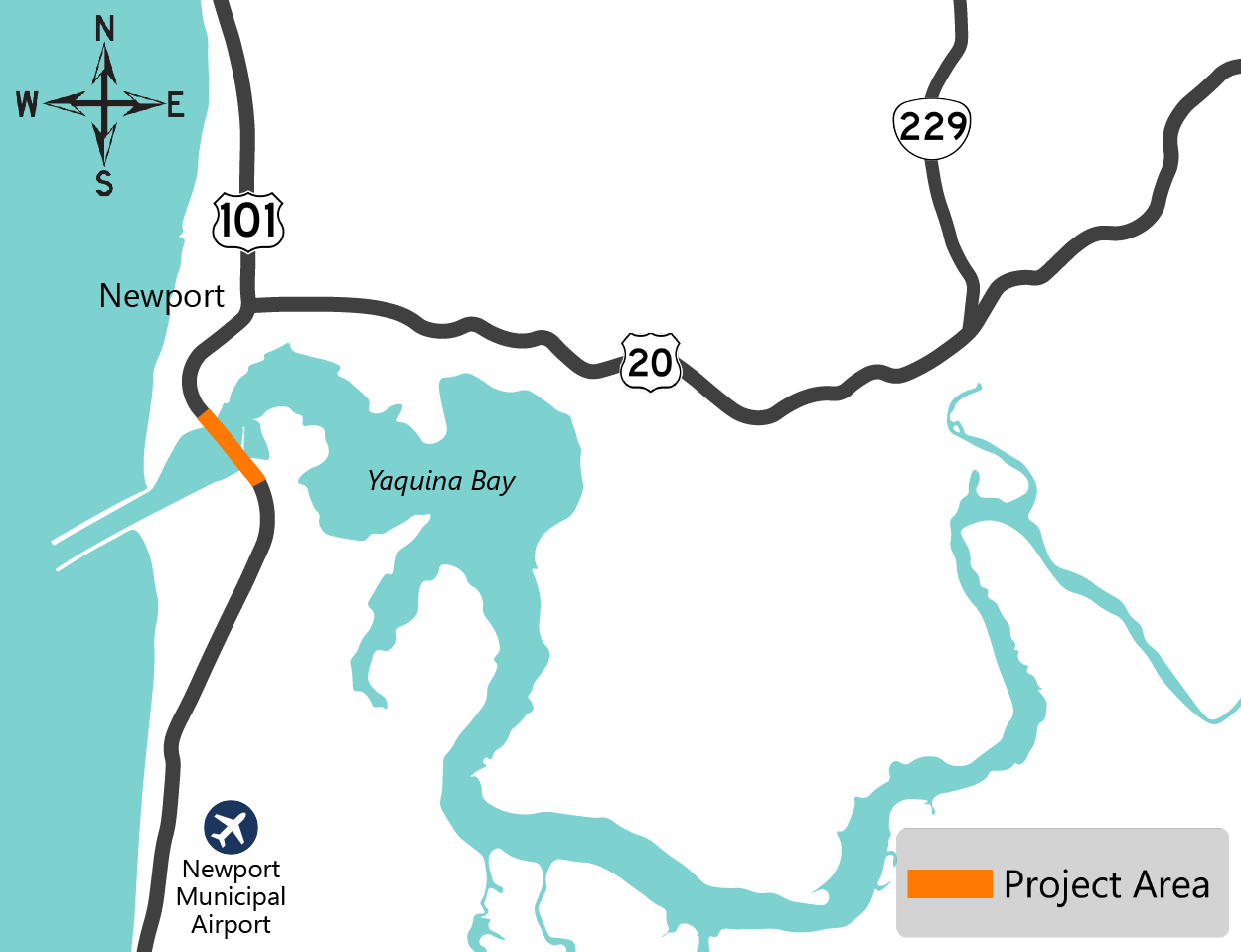 Aerial map of project area.