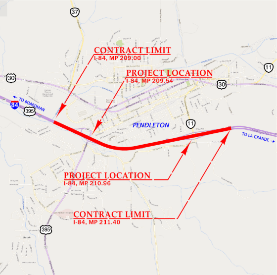 Aerial map of project area.