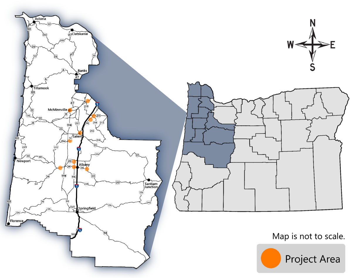 Aerial map of project area.