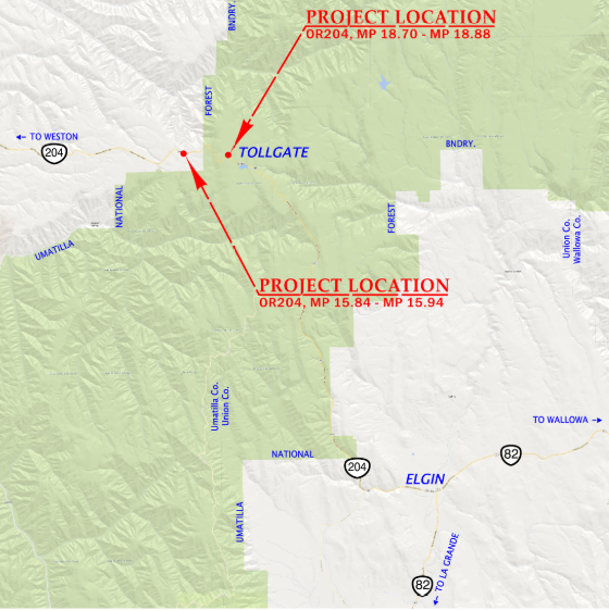 Aerial map of project area.