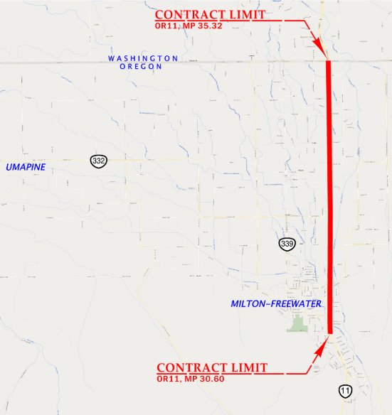 Aerial map of project area.
