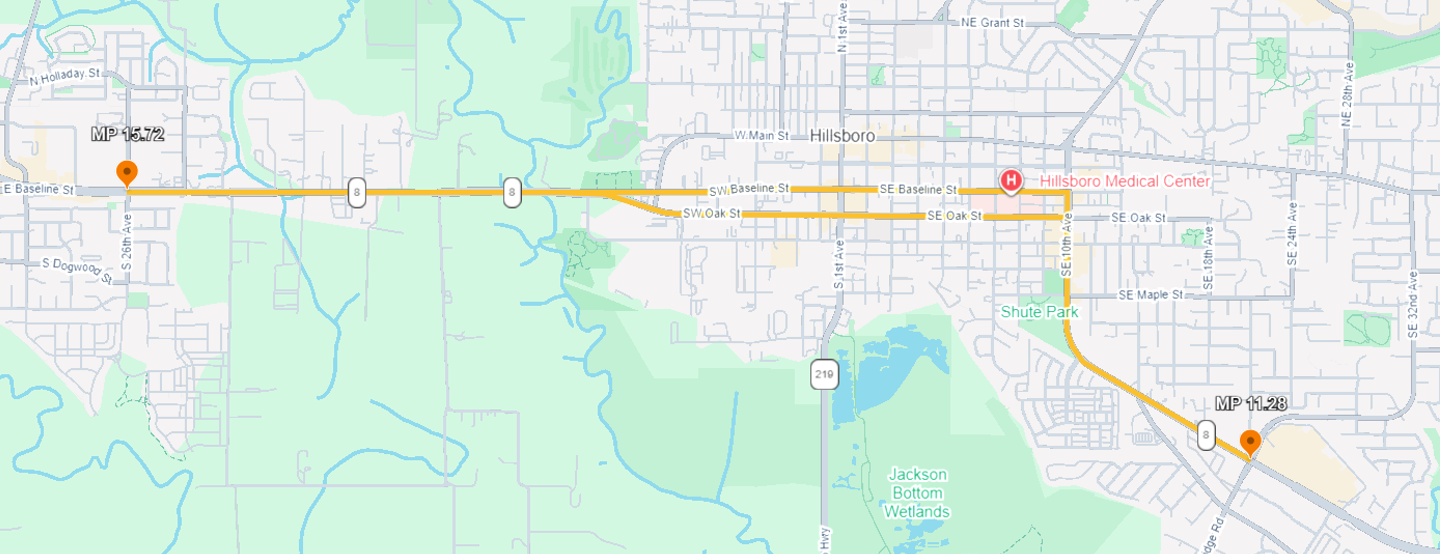 Aerial map of project area.