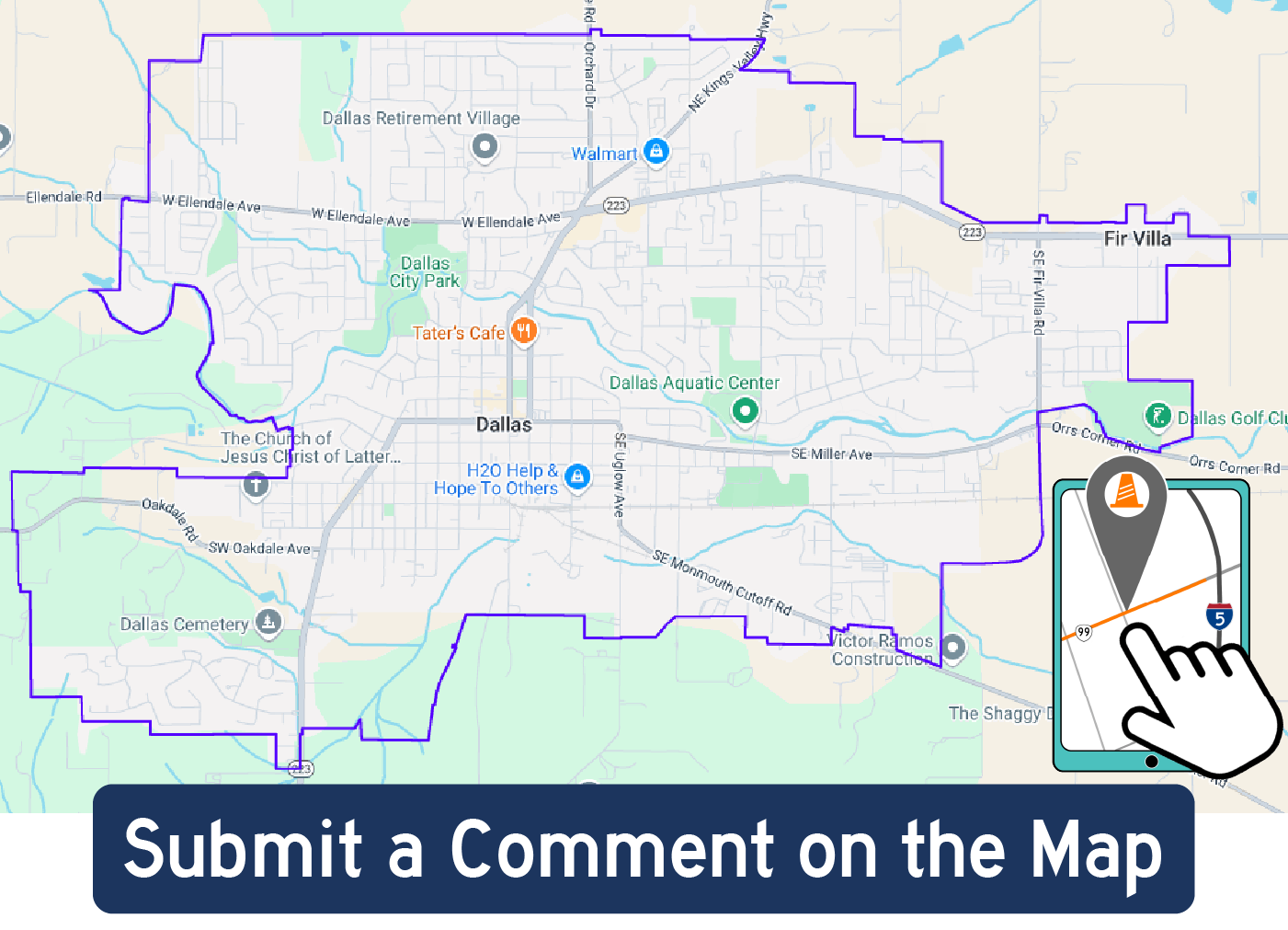interactive comment map icon