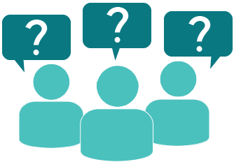 people with questions icon