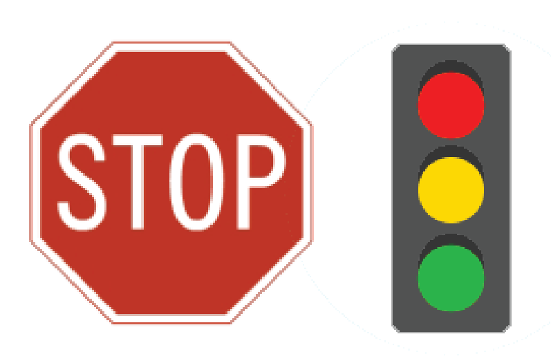 Stop Sign and Stop Light