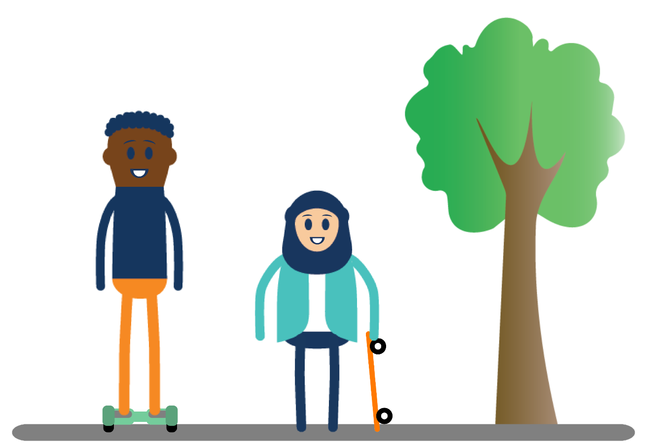 Icon of pedestrians