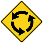 Roundabout sign