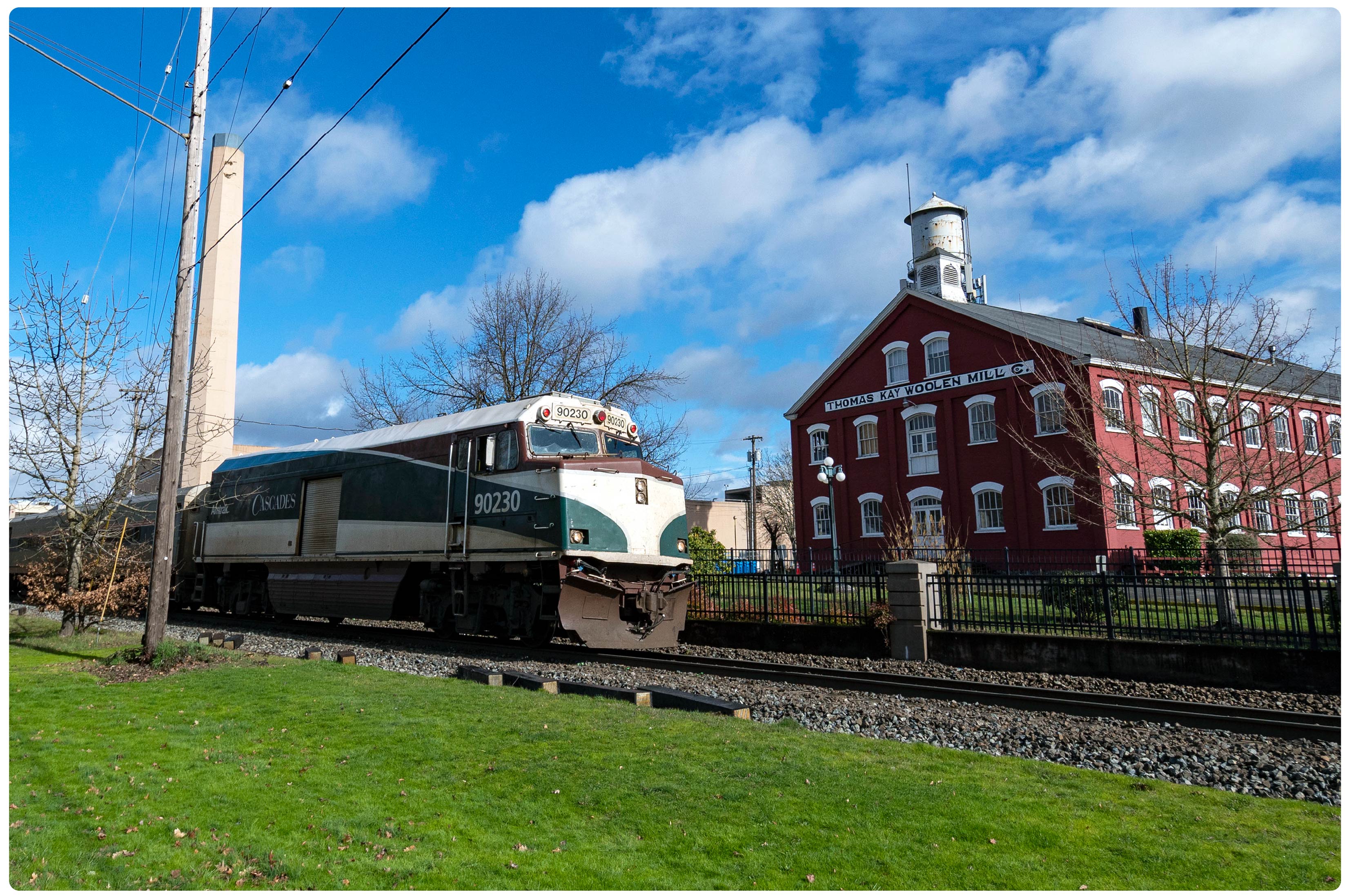 Photo of train going to the Salem station