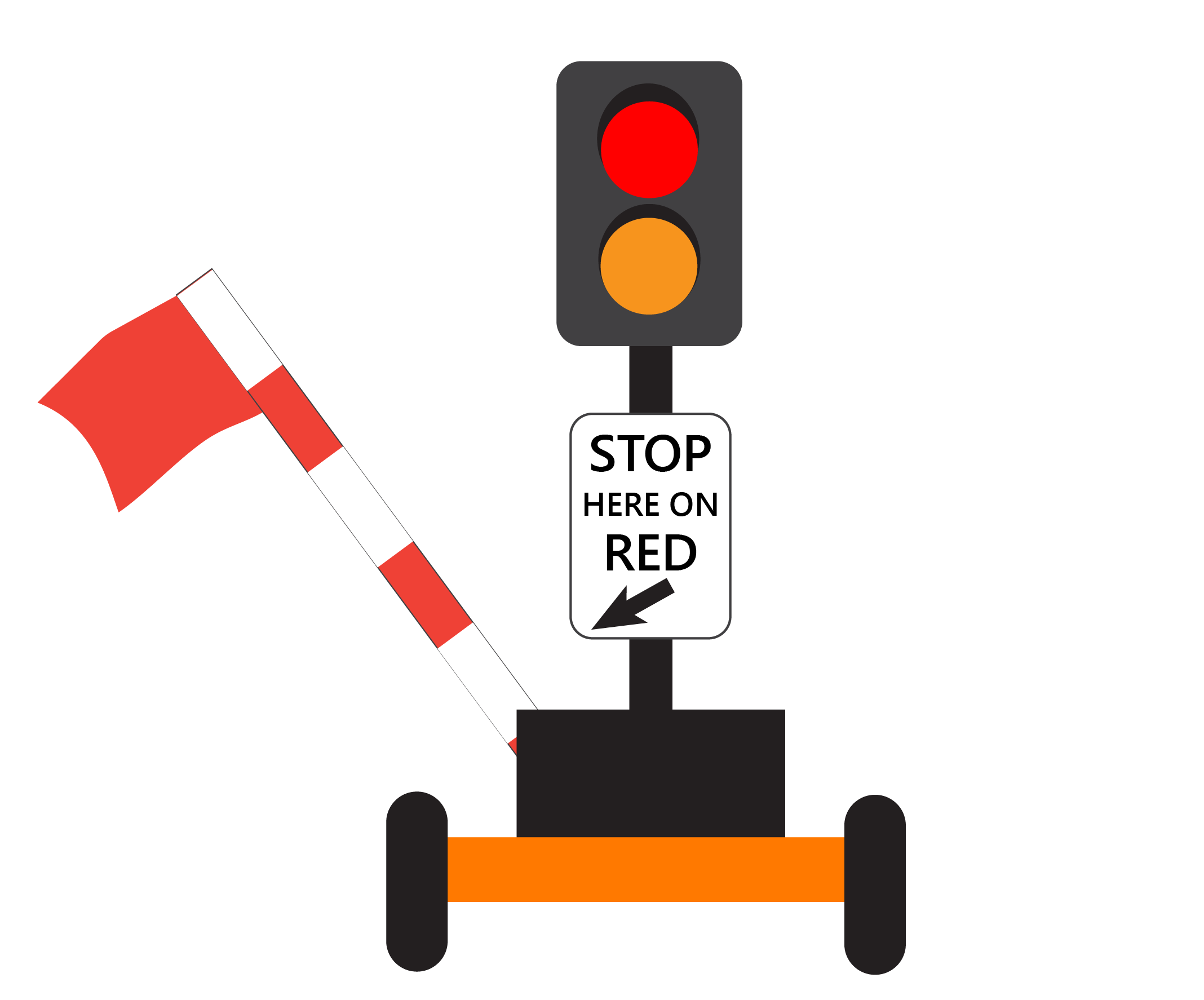 Image of automated flagger device.
