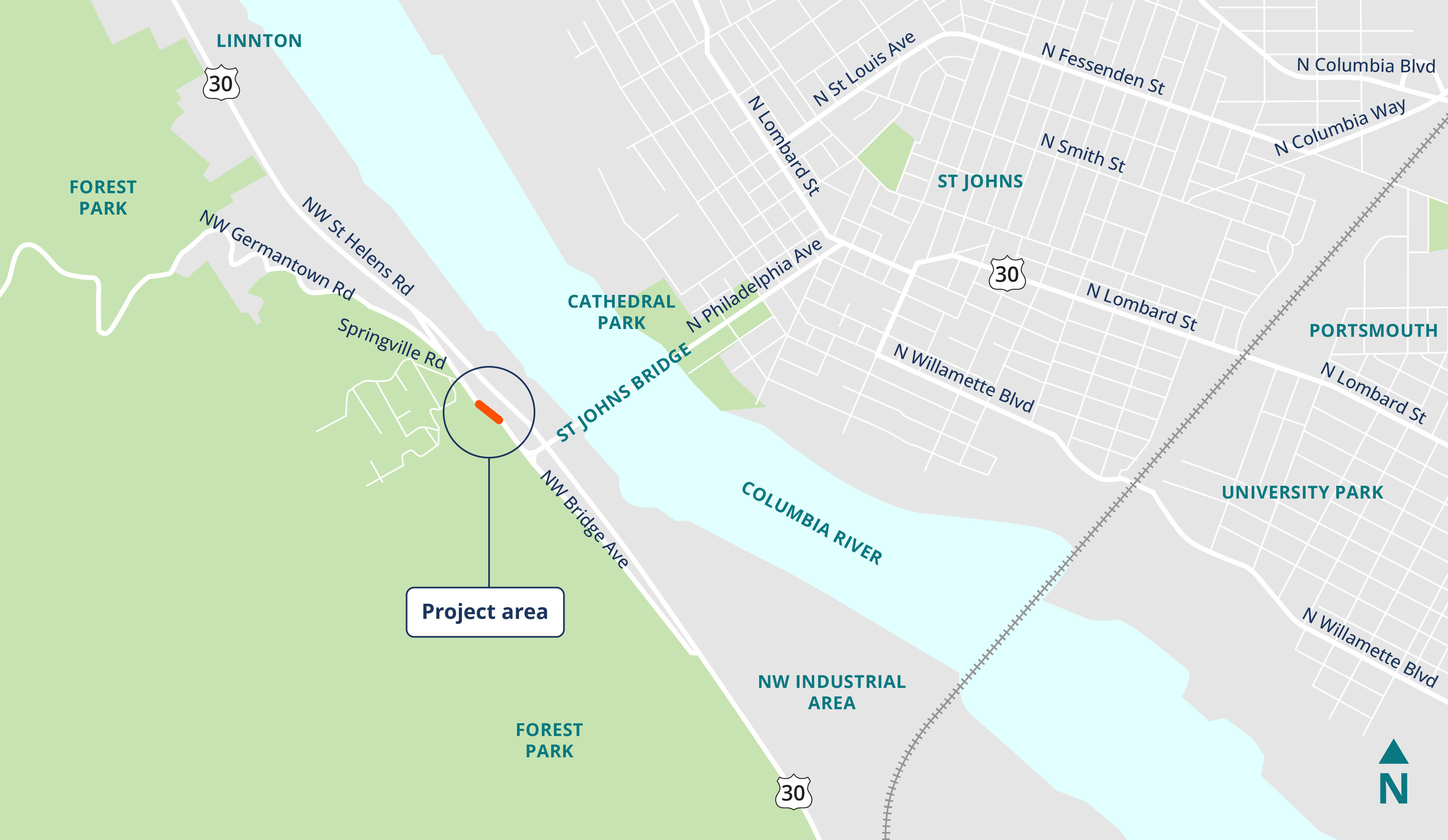 map of the project area