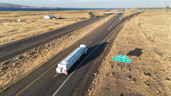 Aerial view of Tower Road, Exit 159 on I-84.