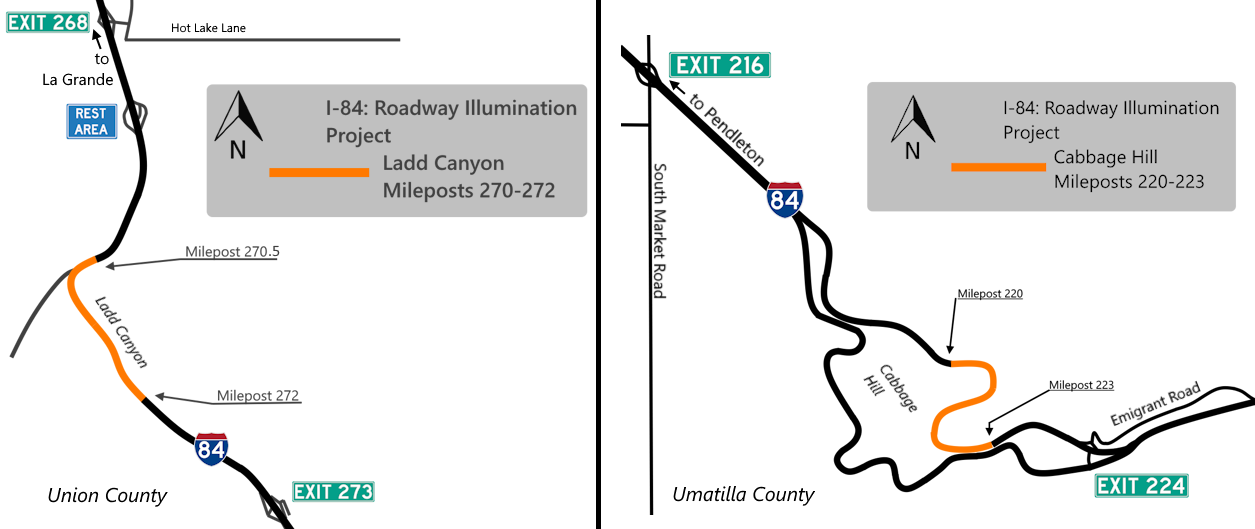 Project location maps.