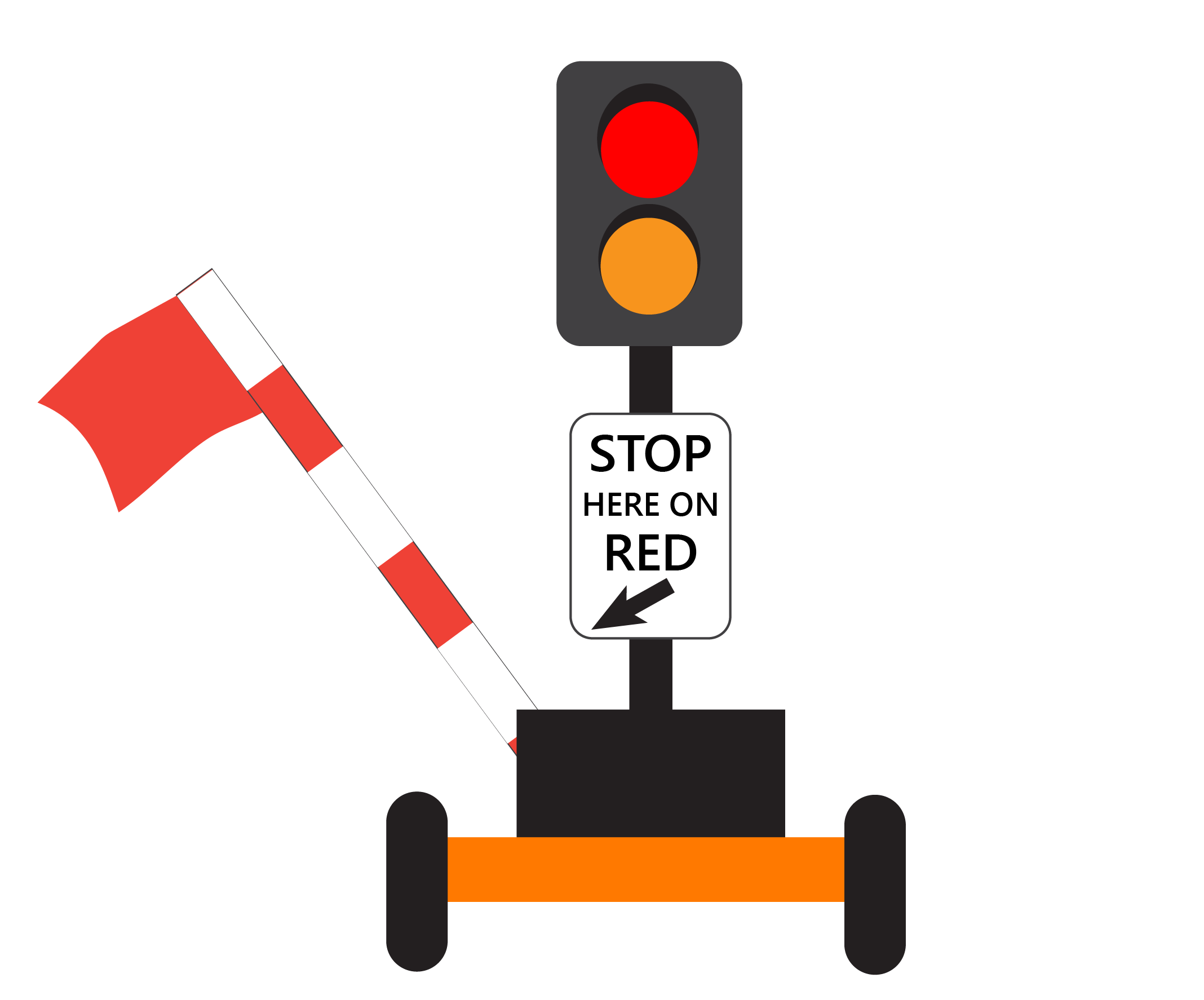 Graphic of automated flagger.