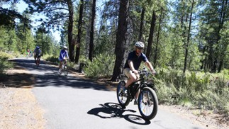 Image of bikes on a path