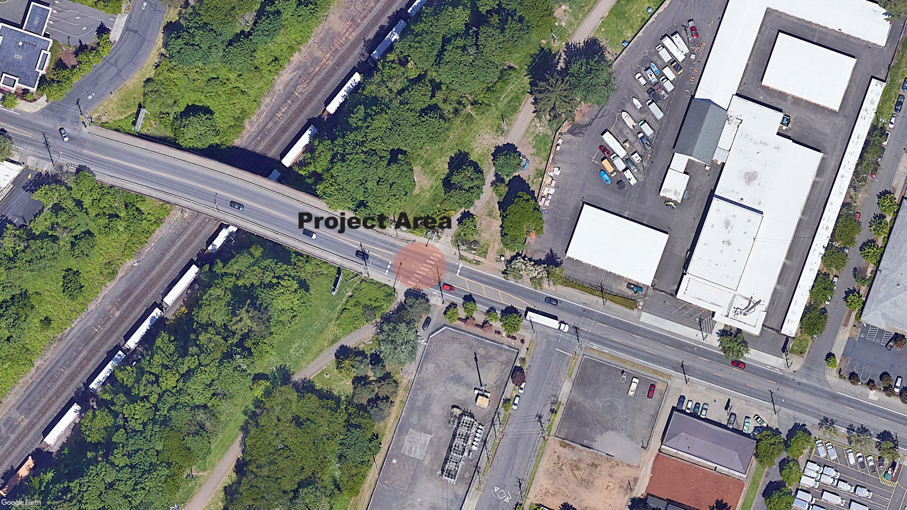 Aerial map of project area. 