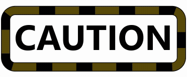 Caution sign gif