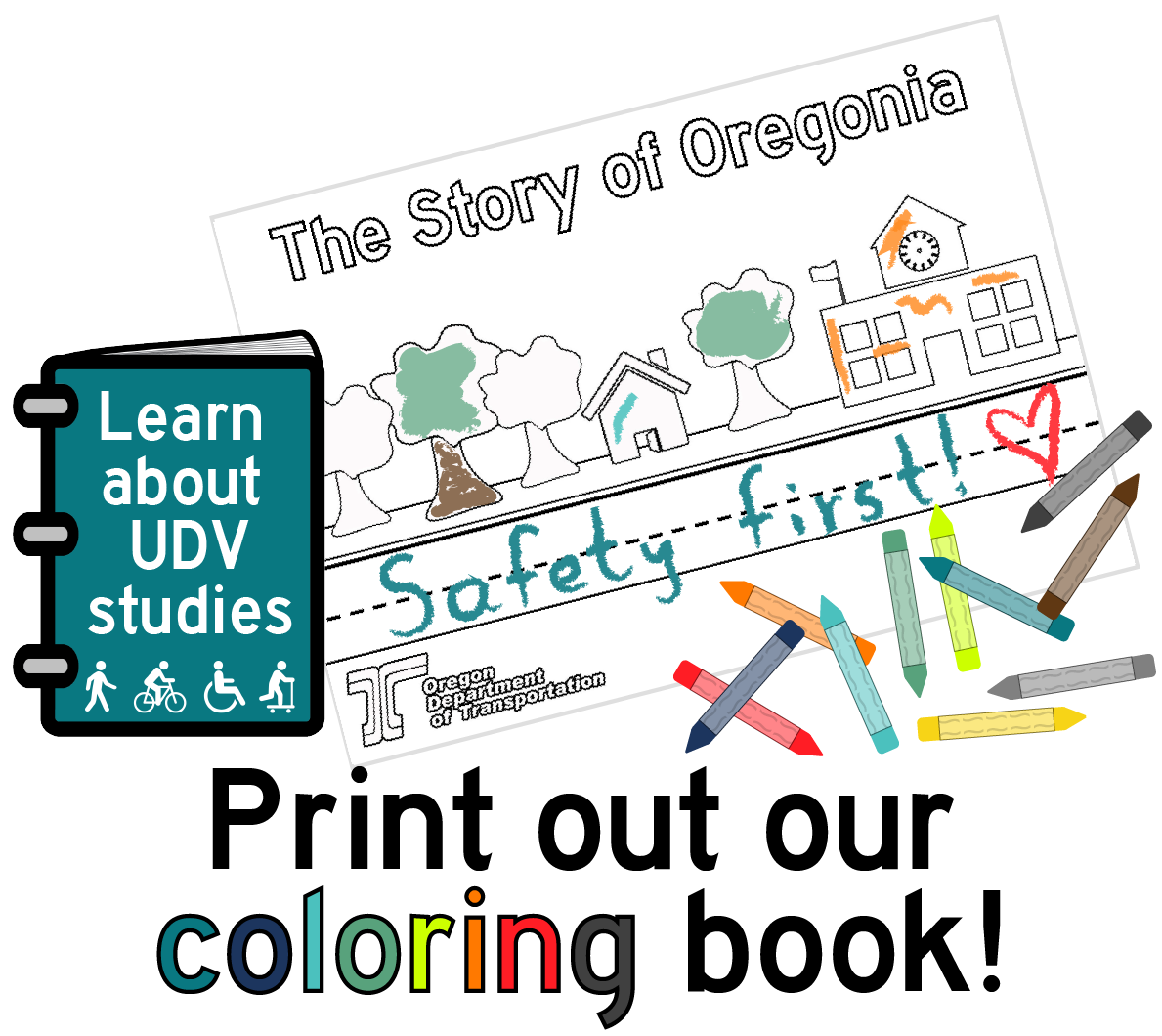 UDV coloring book icon