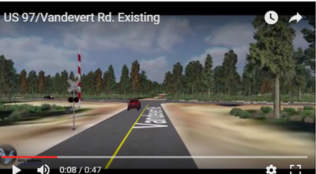 Video of existing Vandevert intersection