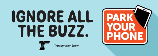 Ignore All the Buzz. Park Your Phone billboard