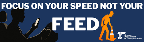 Focus on Your Speed Not Your Feed billboard