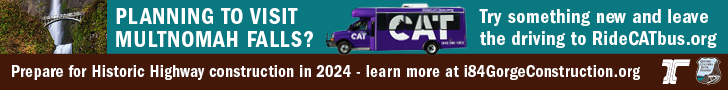 Planning to Visit Multnomah Falls? Prepare for construction in 2024. Try something new and leave the driving to RideCATbus.org