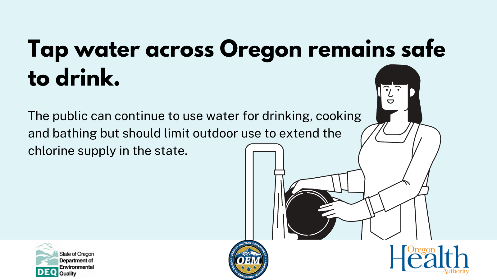 Limit Outdoor Water Use Twitter campaign poster in English