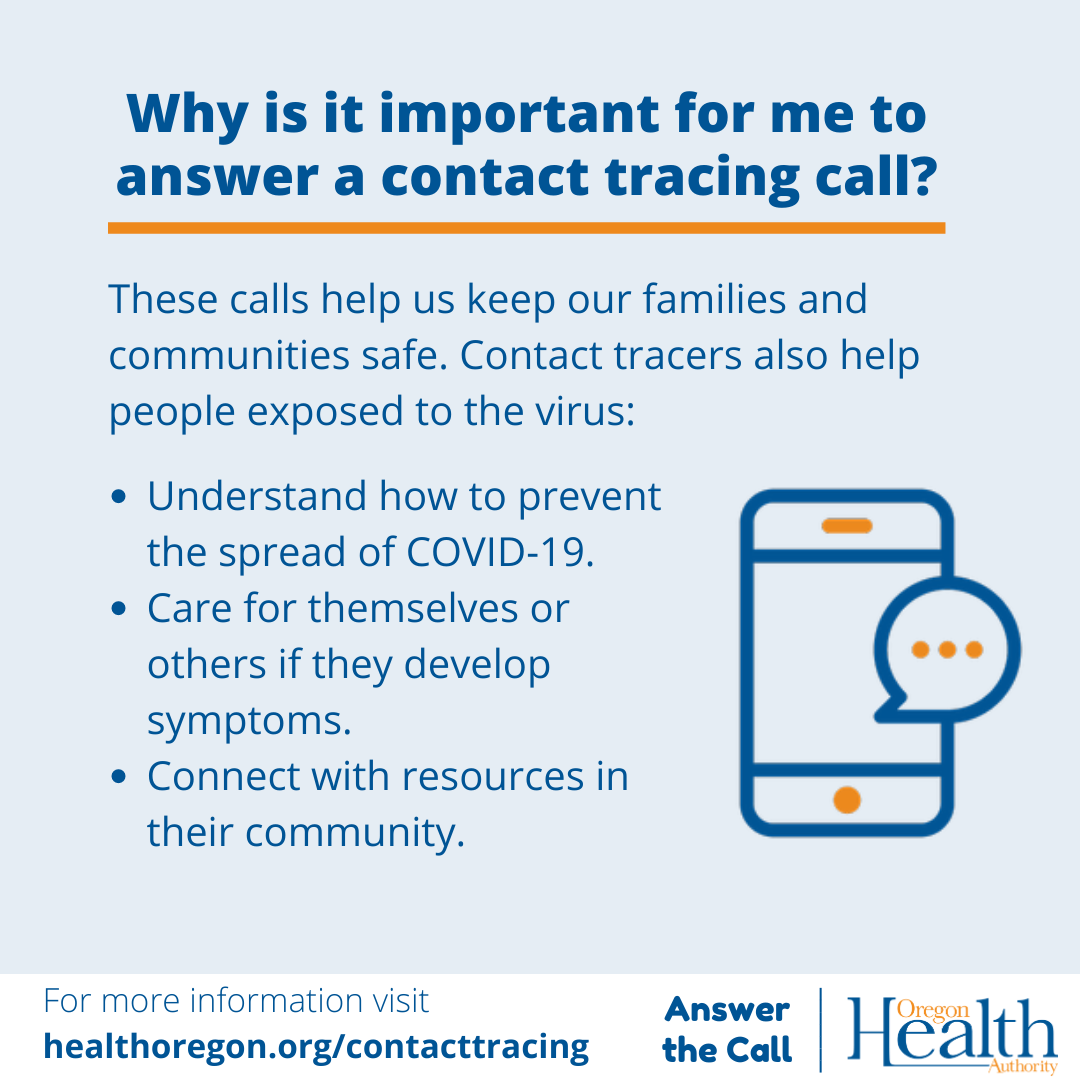 why is it important for me to answer a contact tracing call