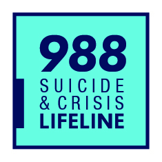 988 Suicide and crisis lifeline logo
